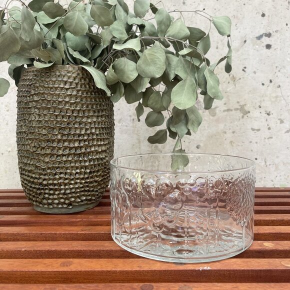 Vintage Oiva Toikka Finland Art Glass Bowl Nuutajärvi 7.5” MCM - Picture 4 of 7